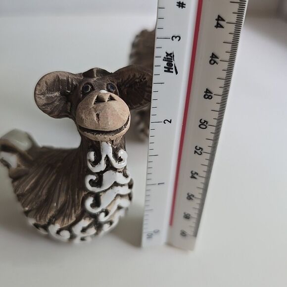 Llama Alpaca Artesania Rinconada Vtg Pair Mom Baby Art Pottery Figurines Retired - Picture 13 of 14